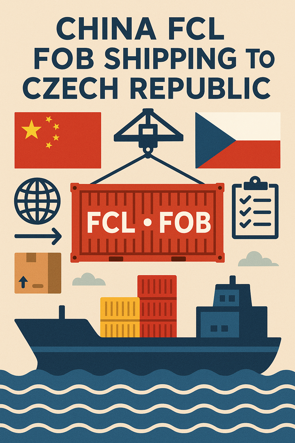China FCL FOB shipping to Czech Republic