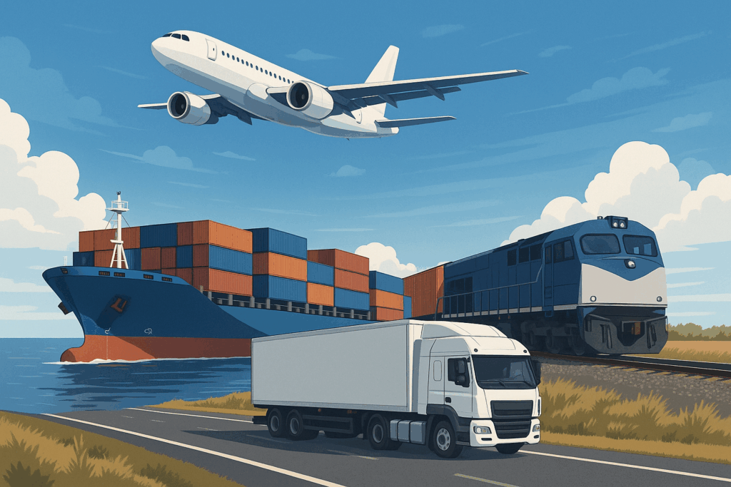 sea vs air vs rail vs express