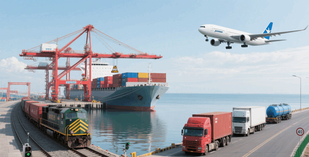 sea vs air vs rail vs express