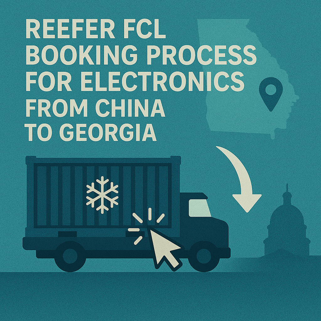 Reefer FCL booking process for electronics from China to Georgia