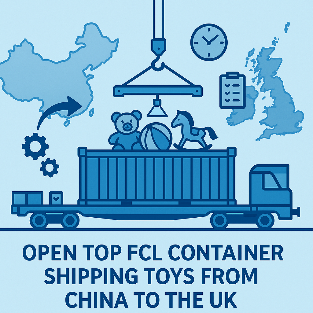 Open Top FCL space availability for toys from China to UK