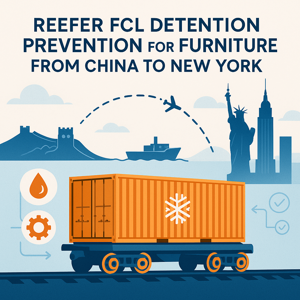 Reefer FCL Detention Prevention for Furniture from China to New York