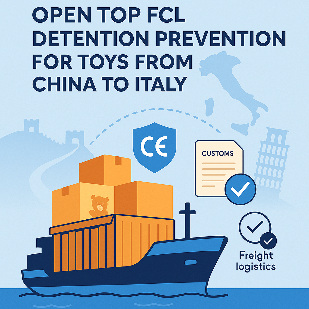Open Top FCL Detention Prevention for Toys From China to Italy