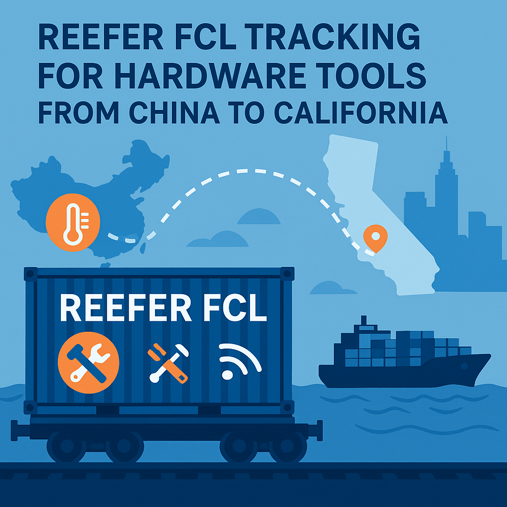 Reefer FCL tracking for hardware tools from China to California