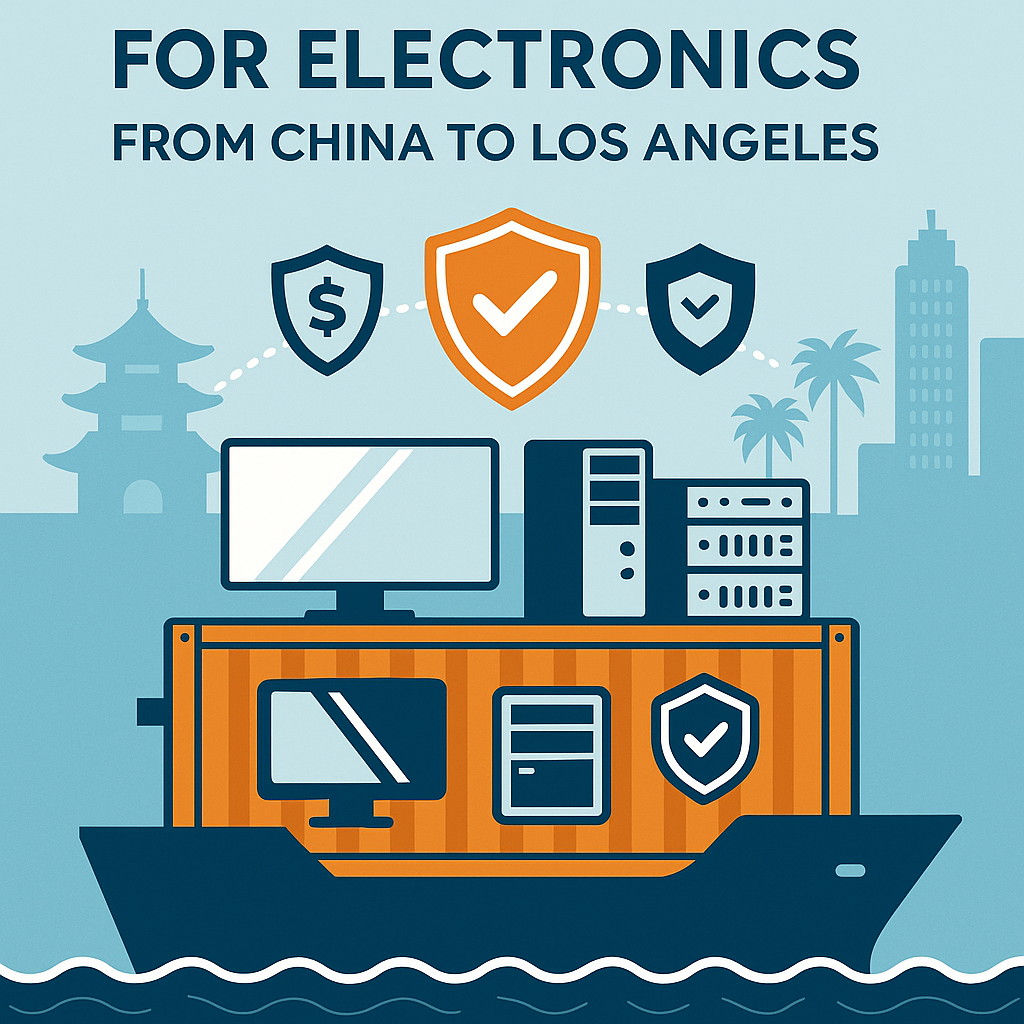 Flat Rack FCL insurance for electronics from China to Los Angeles