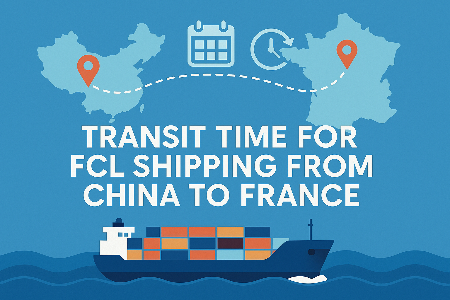 Transit time for FCL shipping from China to France explained
