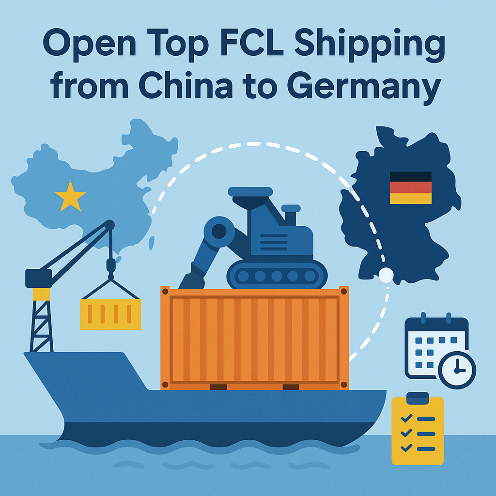 Open Top FCL shipping from China to Germany