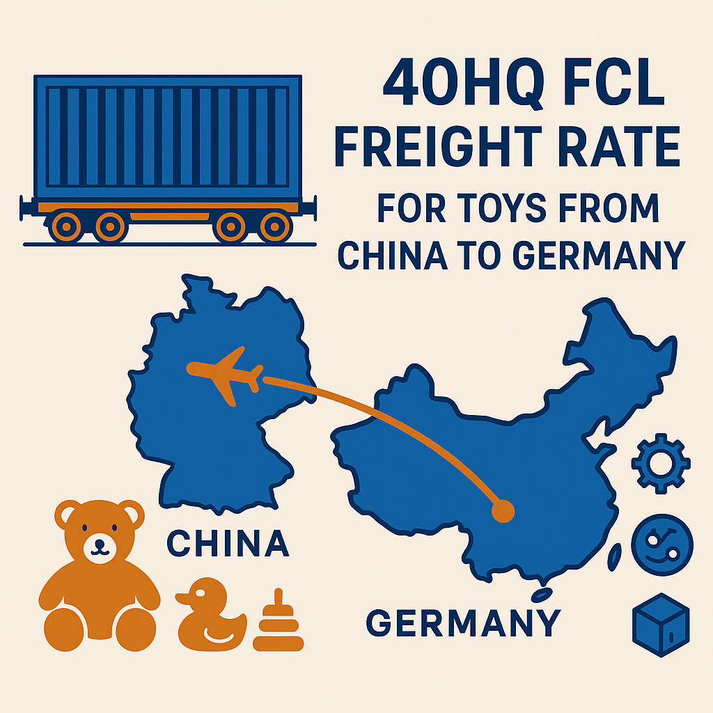40HQ FCL freight rate for toys from China to Germany