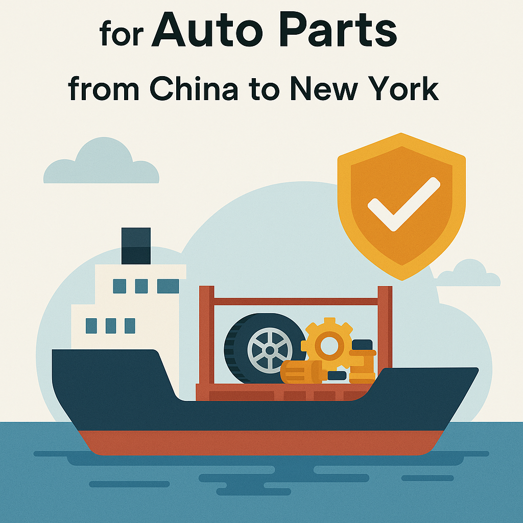 Flat Rack FCL insurance for auto parts from China to New York