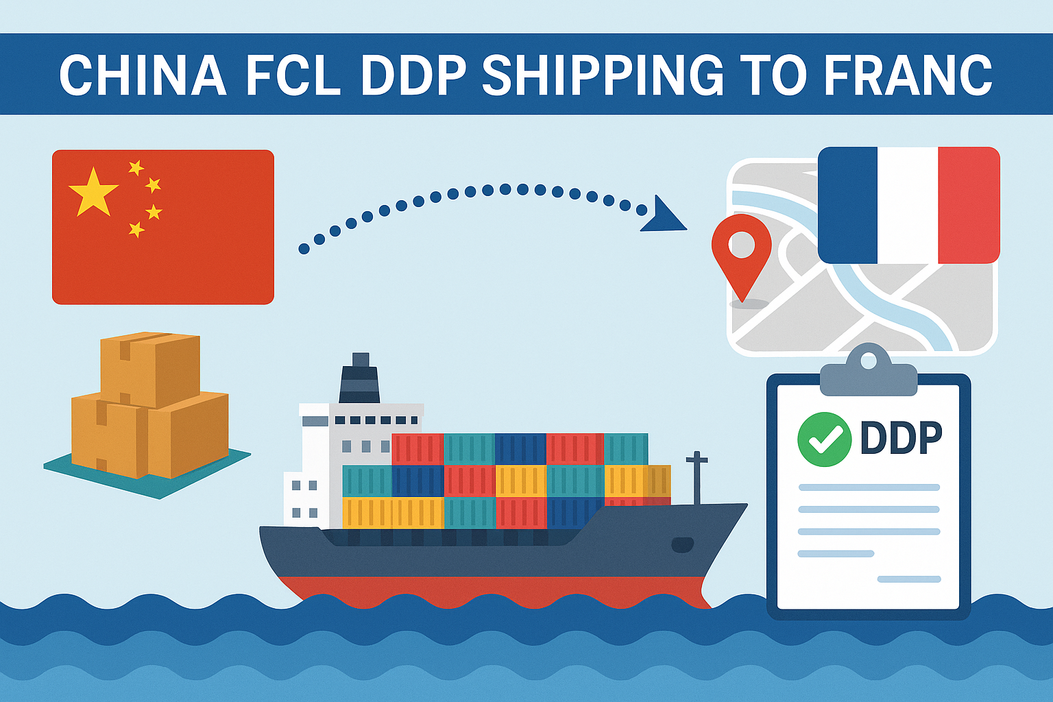 China FCL DDP shipping to France