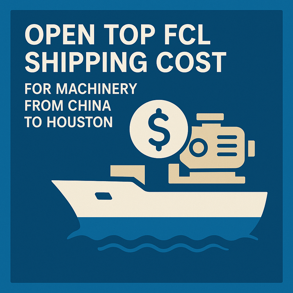 Open Top FCL shipping cost for machinery from China to Houston