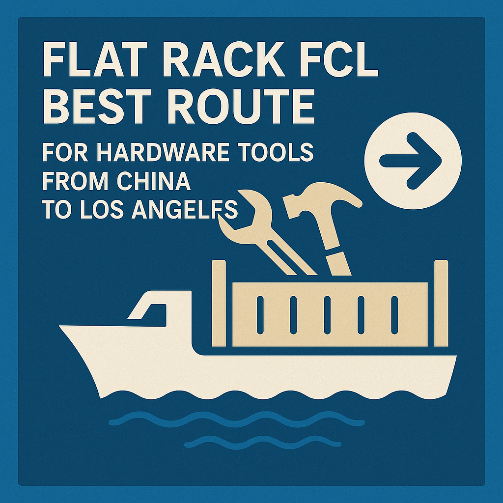 Flat Rack FCL best route for hardware tools from China to Los Angeles