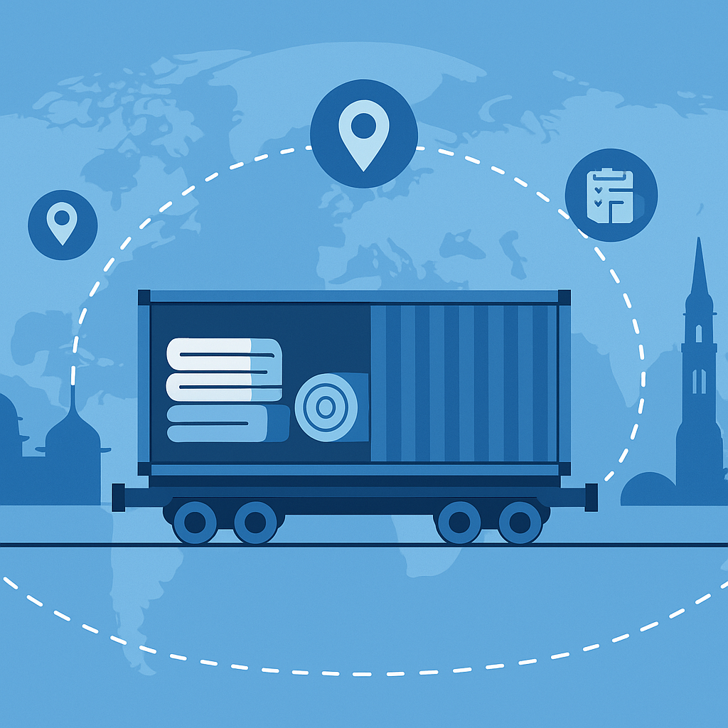 20GP FCL tracking for textiles from China to Ireland