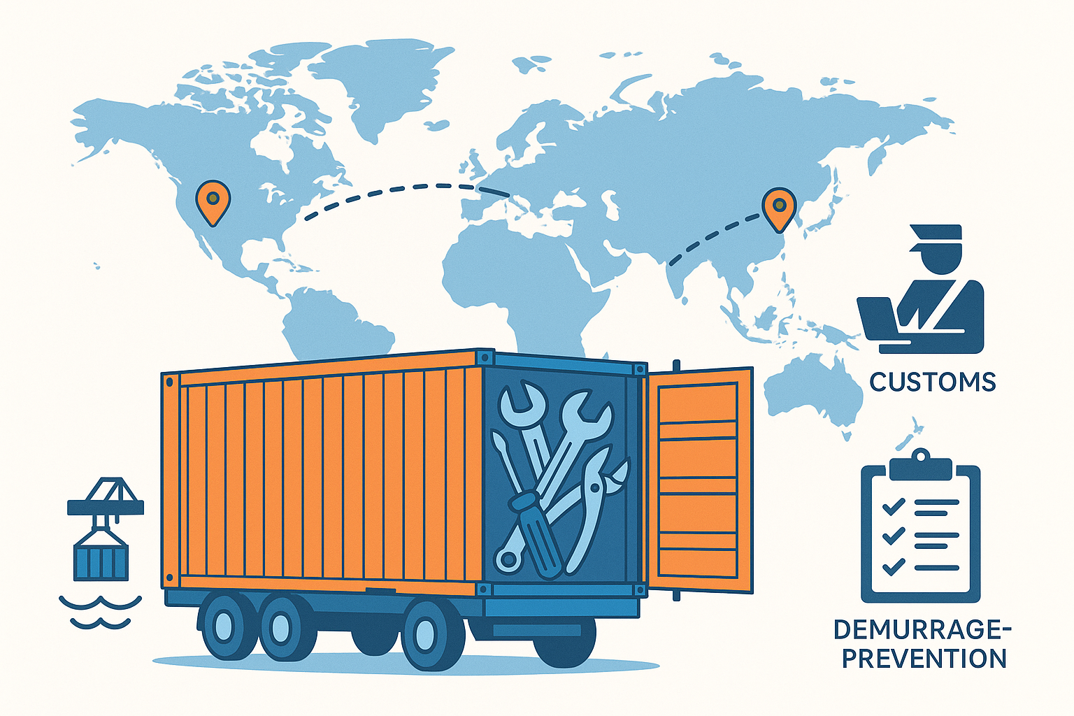 20GP FCL demurrage prevention for hardware tools from China to Belgium