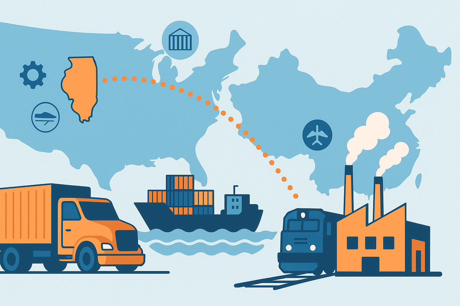 Reliable China FCL factory pickup to Illinois Solutions