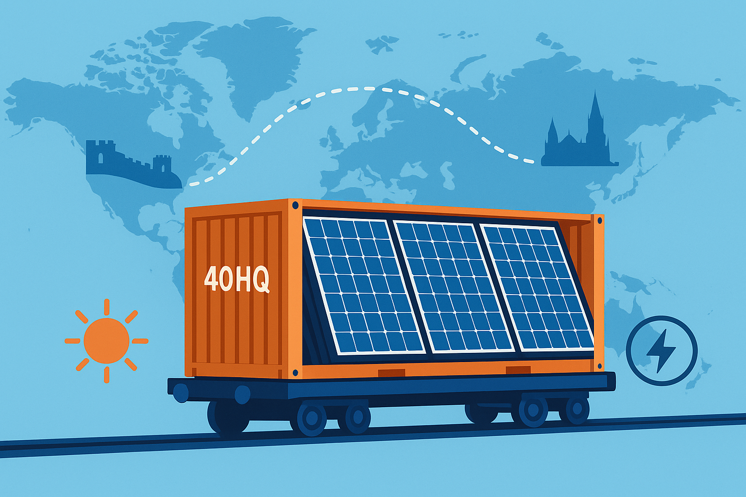 40HQ FCL shipping cost for solar panels from China to Poland
