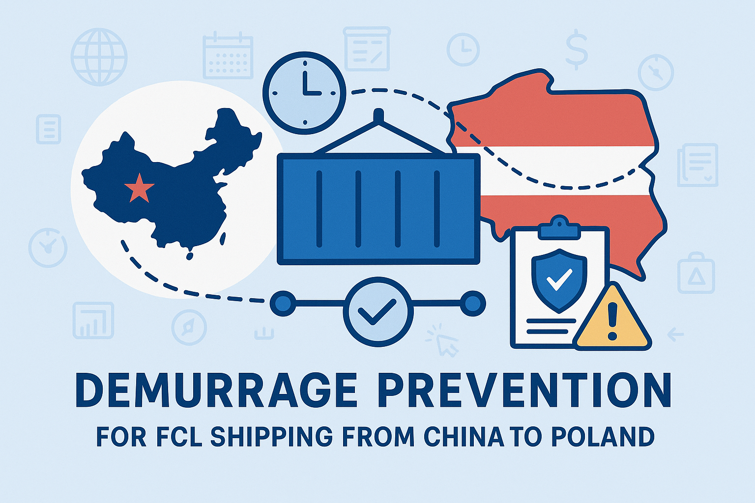 Demurrage prevention for FCL shipping from China to Poland