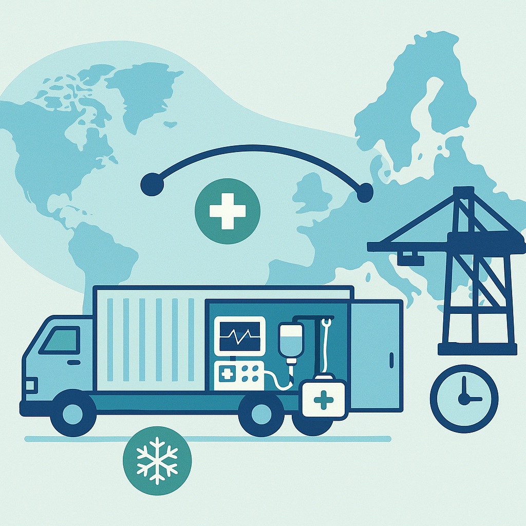 Reefer FCL detention prevention for medical equipment from China to Sweden