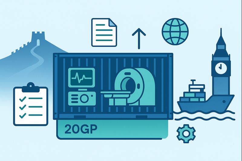 20GP FCL booking process for medical equipment from China to Europe