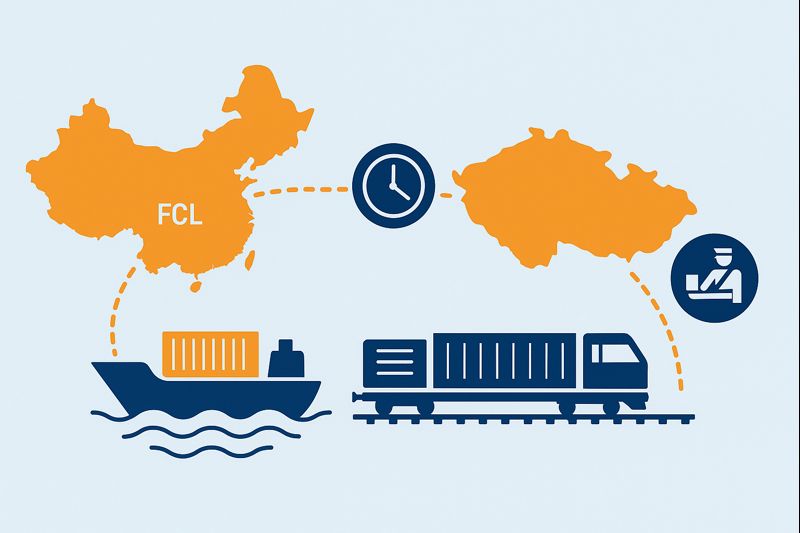 Transit Time for FCL Shipping from China to Czech Republic Guide