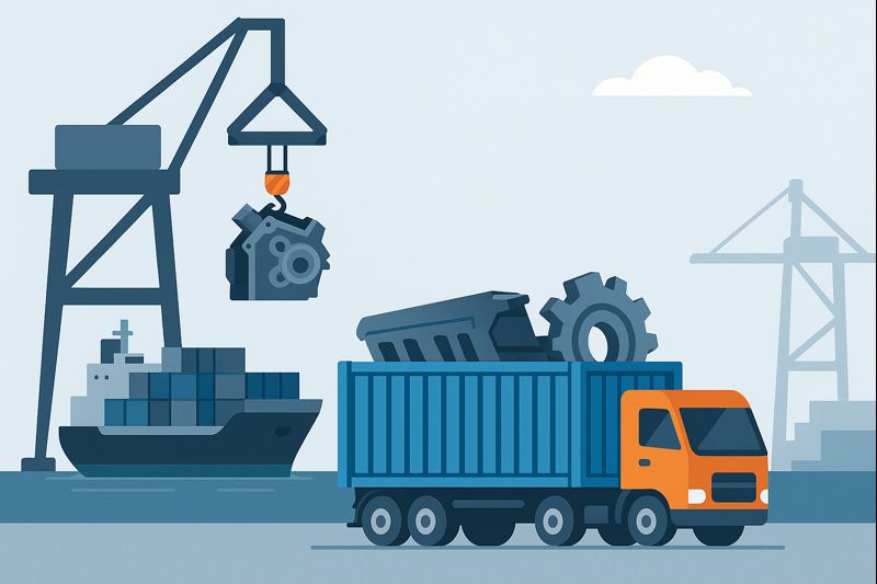 Open Top FCL demurrage prevention for auto parts from China to Los Angeles