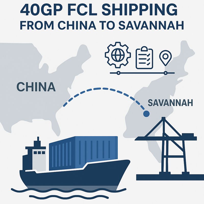 40GP FCL Shipping from China to Savannah for Stable US Imports