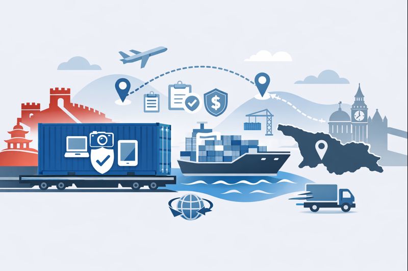 20GP FCL insurance for electronics from China to Georgia