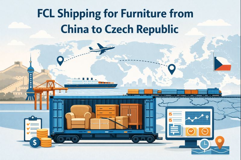 FCL shipping for furniture from China to Czech Republic