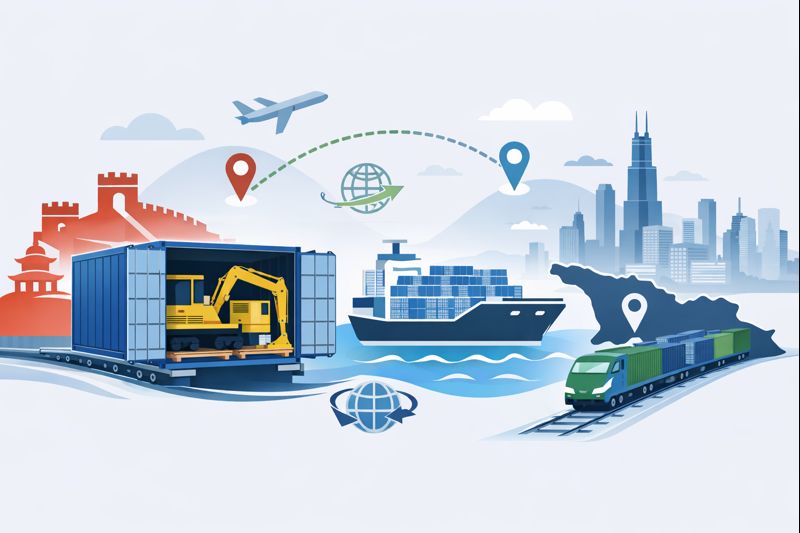 FCL shipping for machinery from China to Chicago