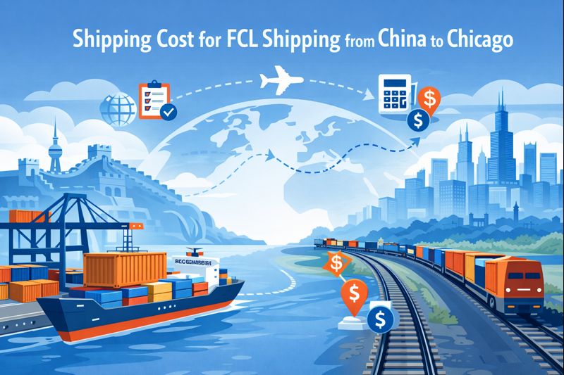 shipping cost for FCL shipping from China to Chicago