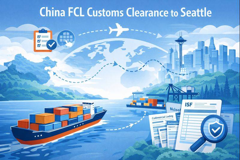 China FCL Customs Clearance to Seattle for Importers