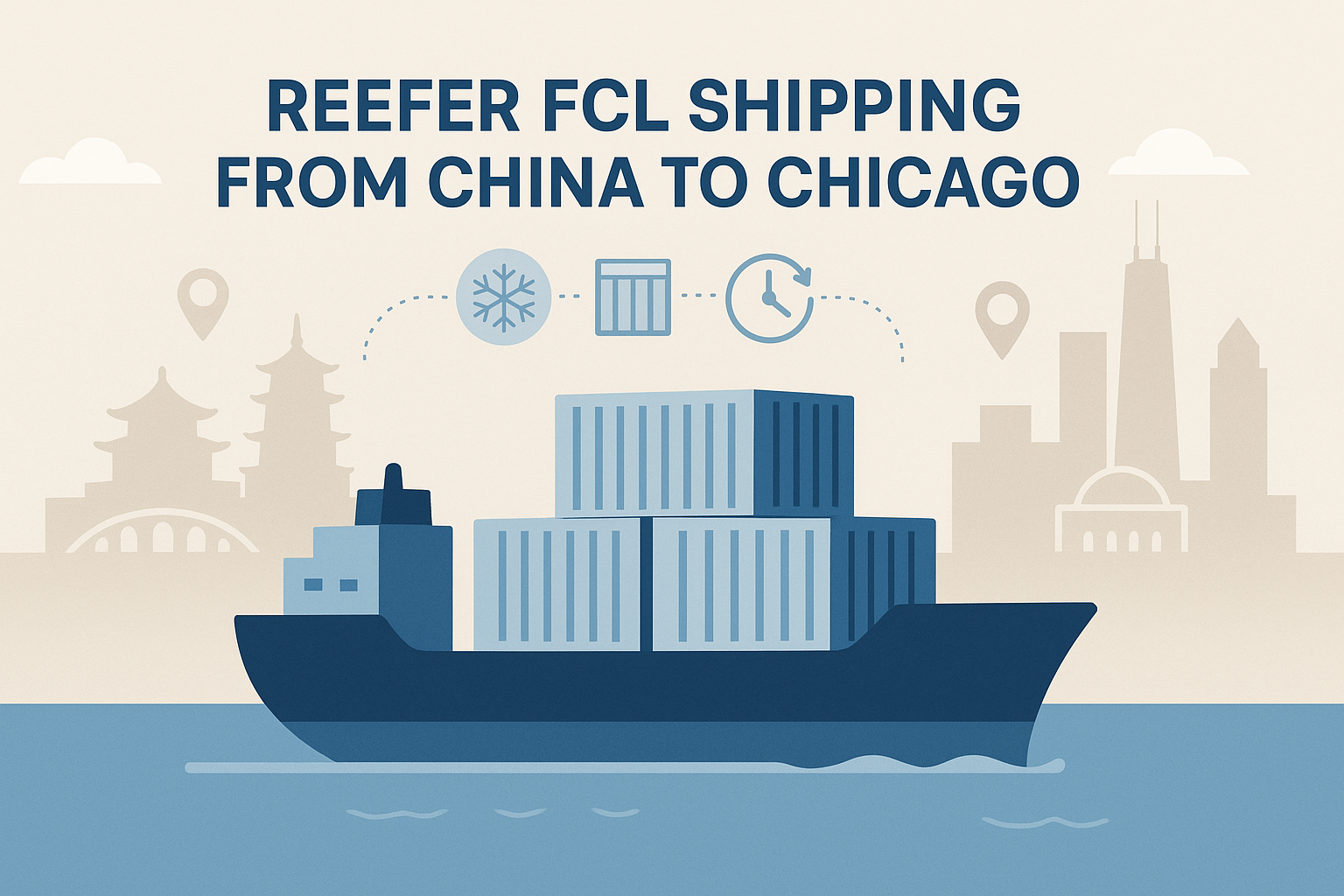 Reefer FCL shipping from China to Chicago