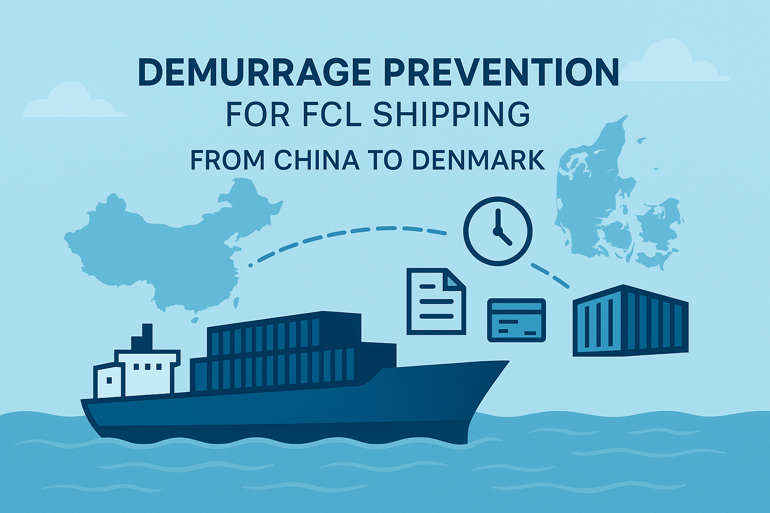 Demurrage prevention for FCL shipping from China to Denmark