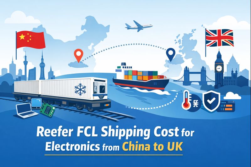 Reefer FCL shipping cost for electronics from China to UK