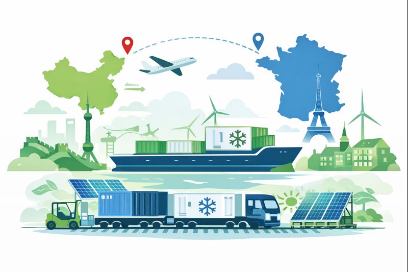 Reefer FCL freight rate for solar panels from China to France