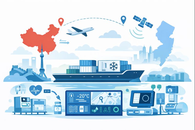 Reefer FCL tracking for medical equipment from China to New Jersey