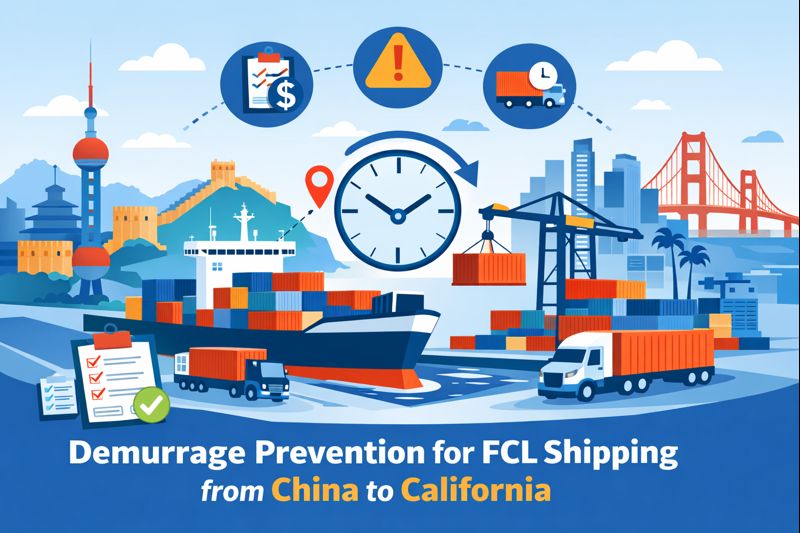 Demurrage Prevention for FCL Shipping from China to California