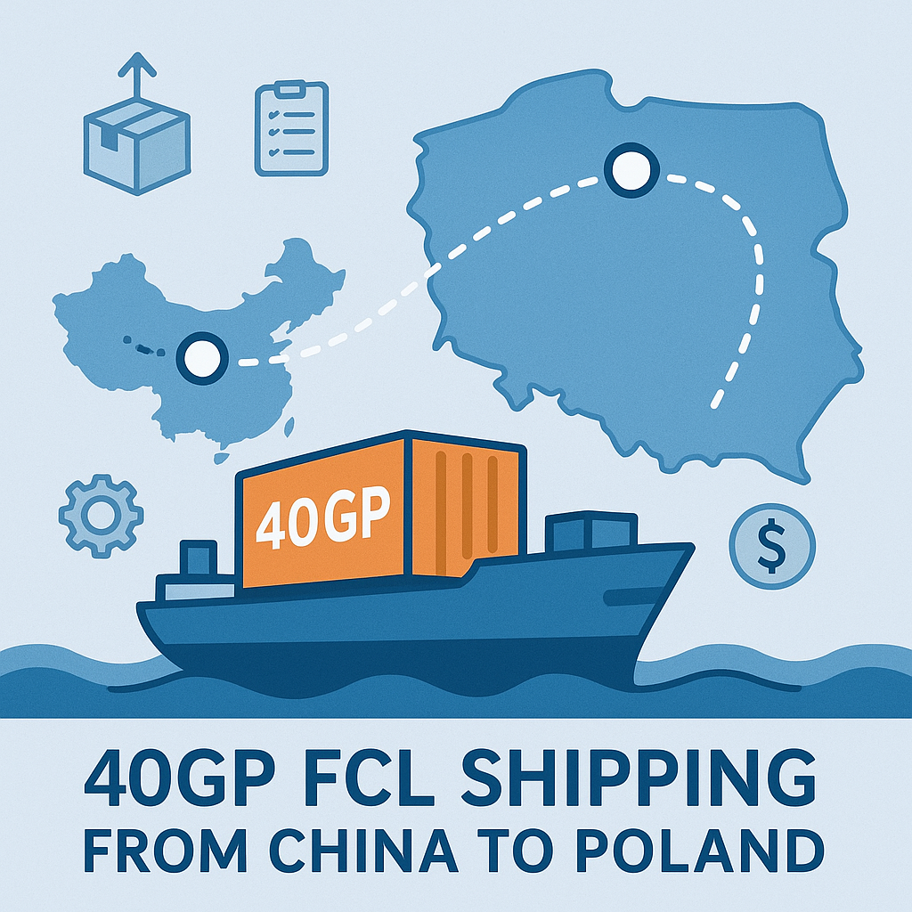40GP FCL shipping from China to Poland