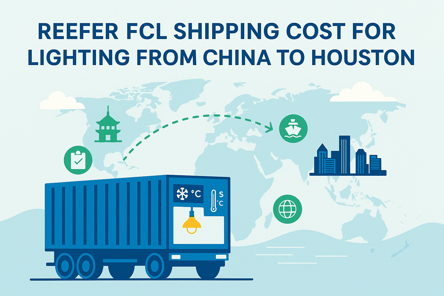 Reefer FCL shipping cost for lighting from China to Houston