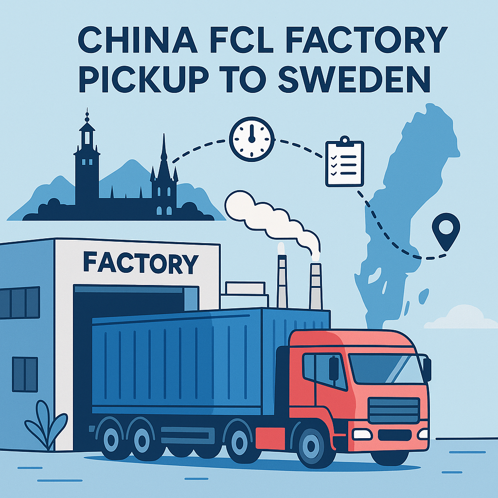 China FCL factory pickup to Sweden