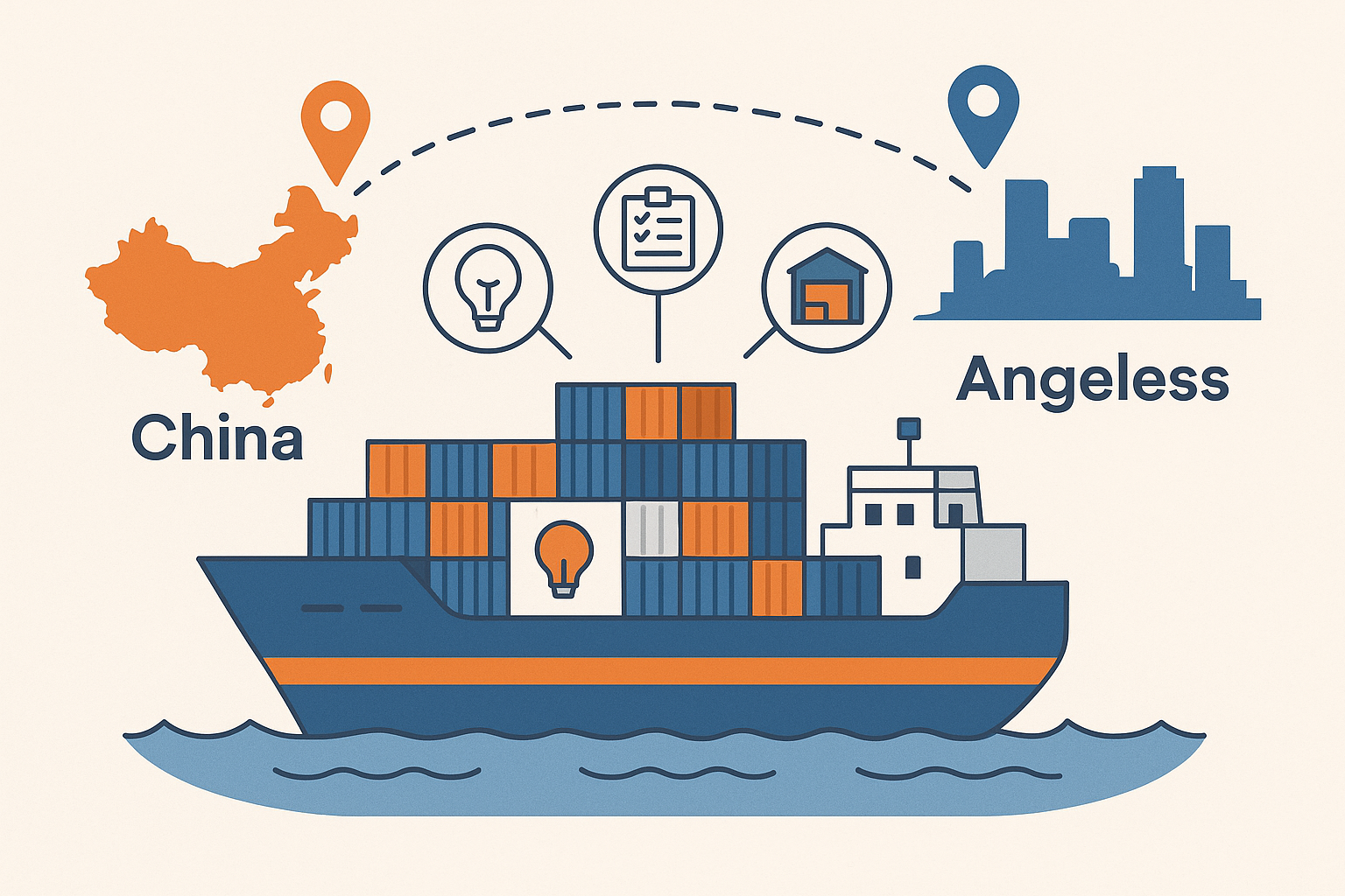 40HQ FCL space availability for lighting from China to Los Angeles