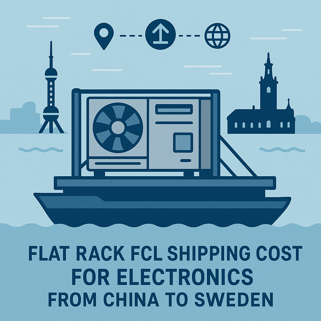 Flat Rack FCL shipping cost for electronics from China to Sweden