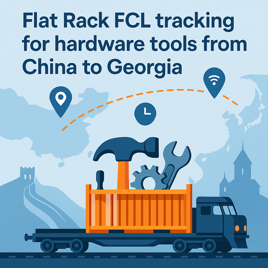 Flat Rack FCL tracking for hardware tools from China to Georgia