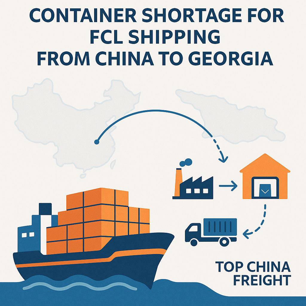 Container Shortage Solution for FCL Shipping from China to Georgia