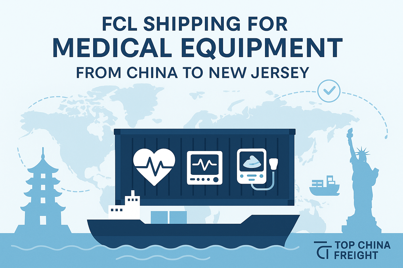 FCL shipping for medical equipment from China to New Jersey