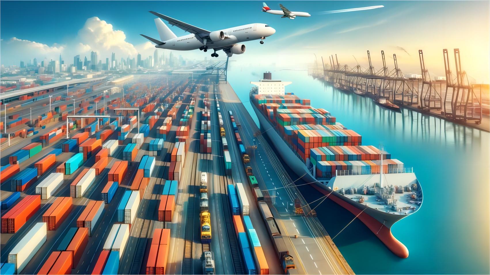 Logistics professionals discussing supply chain solutions