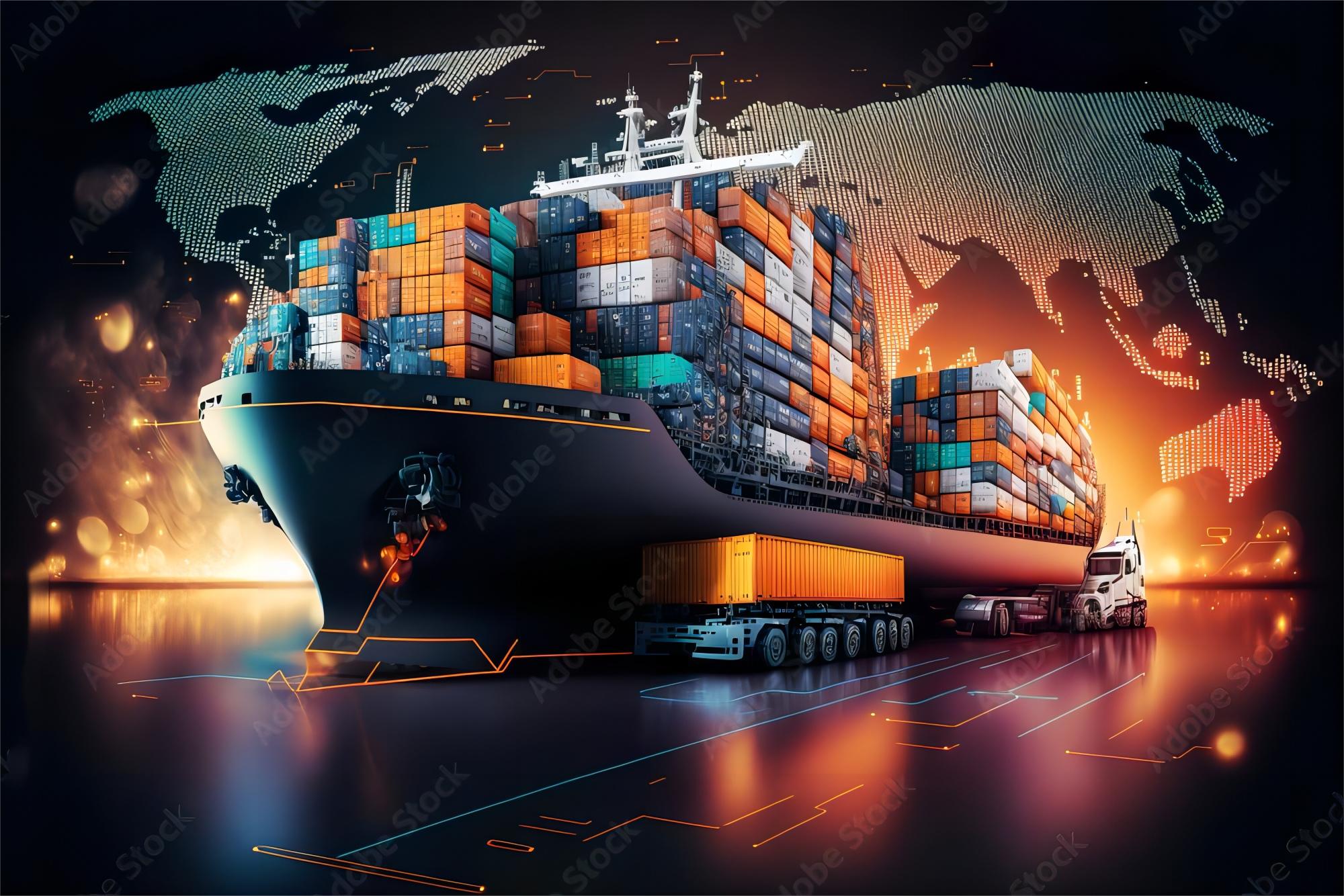 Comparison chart illustrating different shipping methods and their attributes