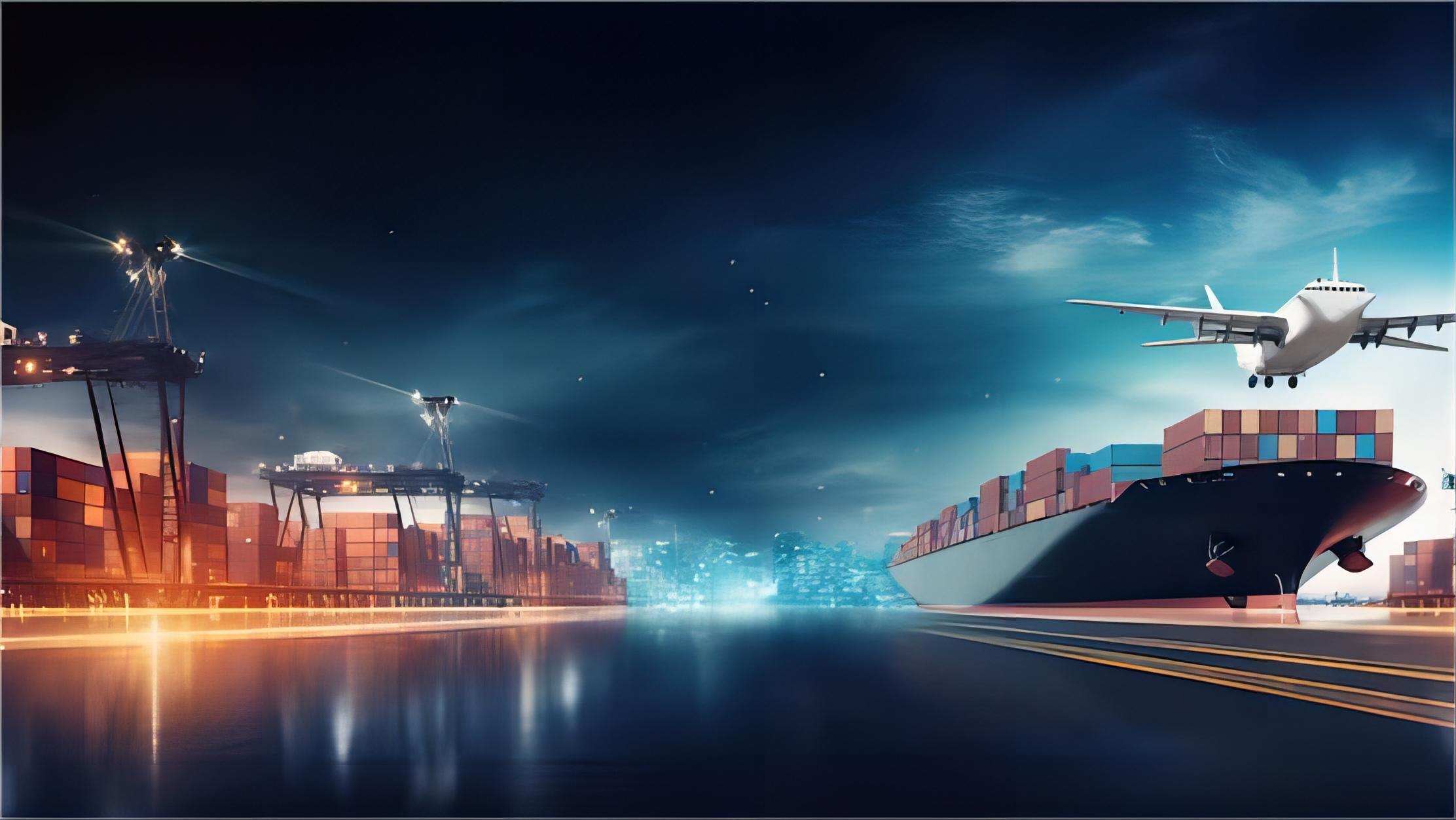 Comparison of different transportation modes: sea, air, and rail freight