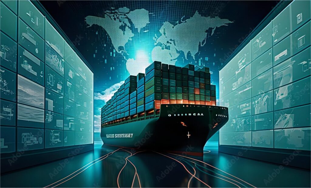 Infographic showing a breakdown of FCL shipping costs from China to Texas, including ocean freight and surcharges