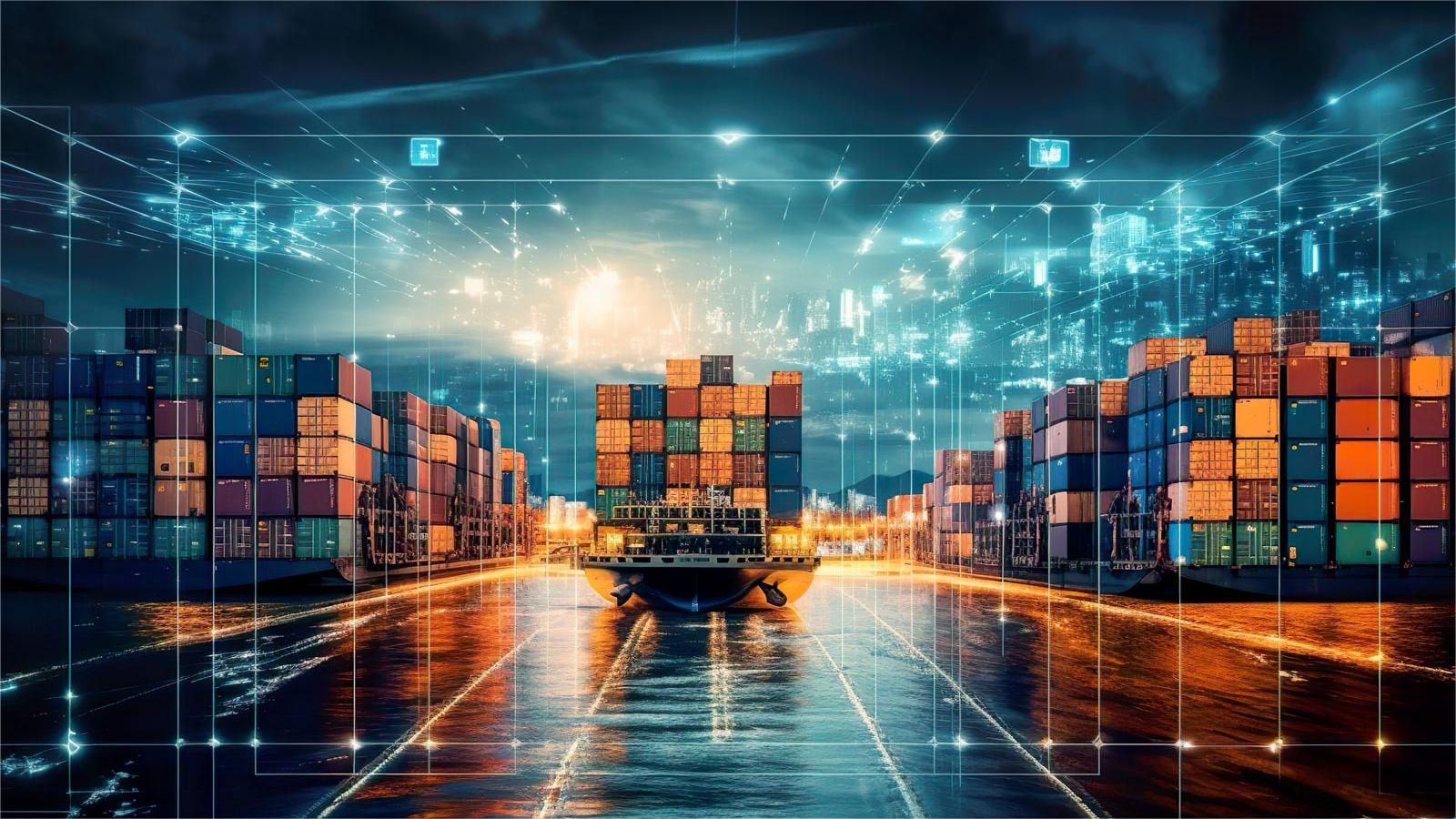 Infographic comparing different modes of transport: sea, air, rail